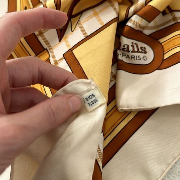 Vintage Hermes Camails Silk Scarf - Picture 6 of 8